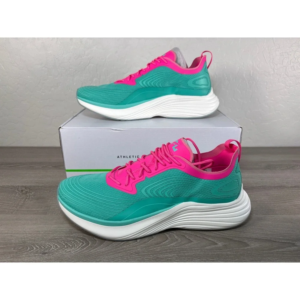 Athletic Propulsion Labs APL Streamline‎ Green Pink Men's Running Shoes Size 12